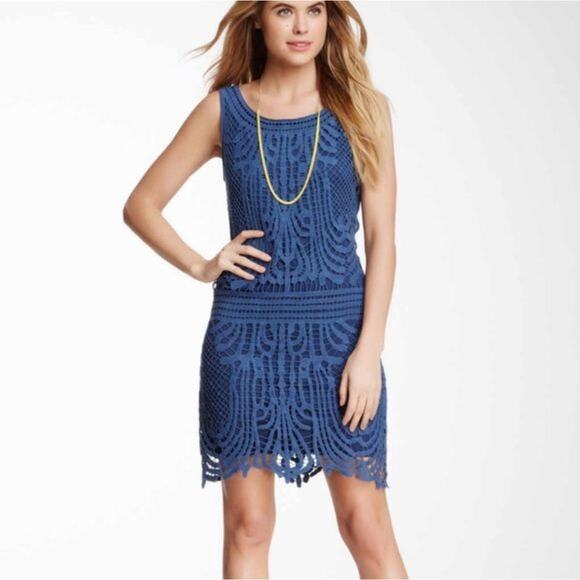 Romeo & Juliet Couture Sleeveless Crochet Mini Dress Size S NEW Party Old Money - Picture 1 of 9